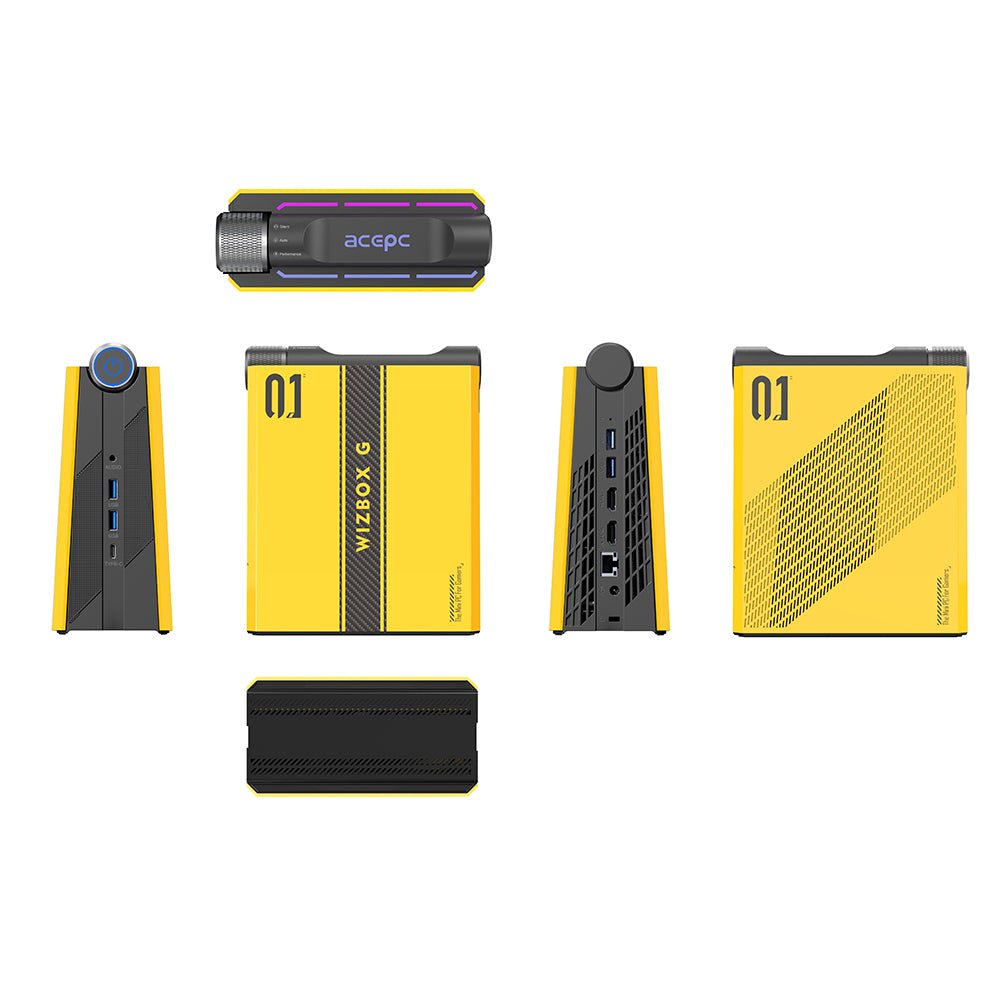Mini pc with AMD R7 7735HS supports triple screen expansion
