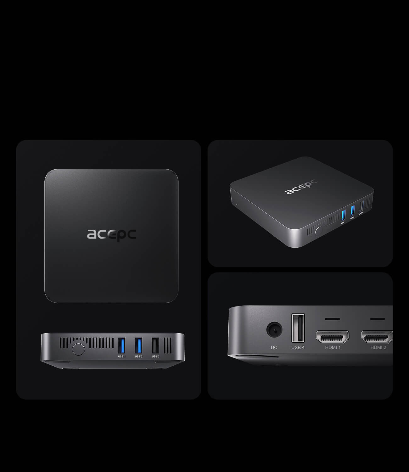 PicoBox Lite Intel N5095 Mini PC 8G RAM 256G M.2 SSD - Acepc