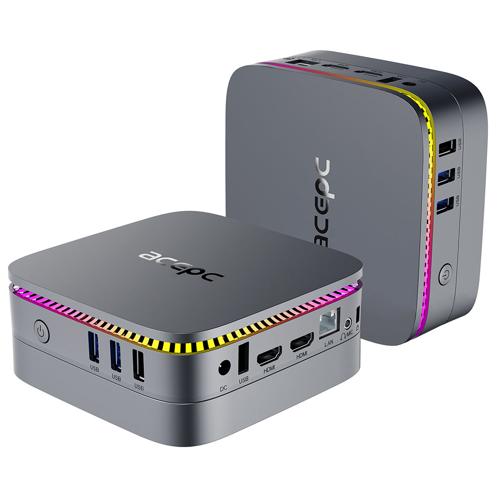 Comparison of horizontal and vertical placement of mini PC with Intel N5095